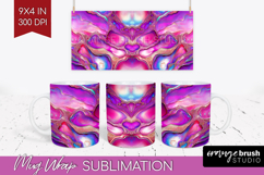 Pearl Mug Wrap - Pearl Texture Mug PNG Sublimation Product Image 1