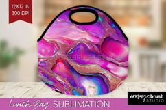 Pearl Lunch Bag - Pearl Texture Lunch Bug PNG Sublimation Product Image 1