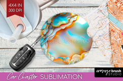 Pearl Car Coaster - Pearl Texture Coaster PNG Sublimation Product Image 1