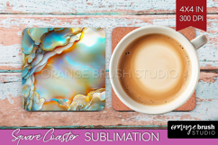 Pearl Square Coaster - Pearl Texture Coaster PNG Sublimation Product Image 1