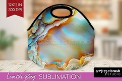 Pearl Lunch Bag - Pearl Texture Lunch Bug PNG Sublimation Product Image 1