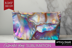 Pearl Cosmetic Bag - Pearl Texture Makeup Bag PNG Product Image 1