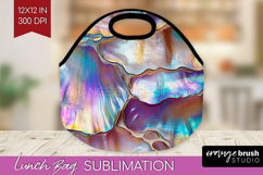 Pearl Lunch Bag - Pearl Texture Lunch Bug PNG Sublimation Product Image 1