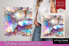 Pearl Tote Bag - Pearl Texture Tote Bag PNG Sublimation Product Image 1