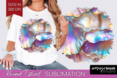 Pearl Round Tshirt Background - Pearl Texture PNG Product Image 1