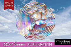 Pearl Wind Spinner Sublimation PNG - Pearl Texture Round Product Image 1