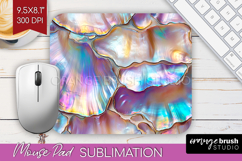 Pearl Mouse Pad Sublimation - Pearl Texture Mousepad PNG Product Image 1