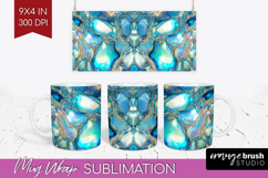Pearl Mug Wrap - Pearl Texture Mug PNG Sublimation Product Image 1