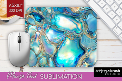Pearl Mouse Pad Sublimation - Pearl Texture Mousepad PNG Product Image 1