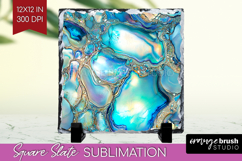 Pearl Slate PNG - Pearl Texture Square Slate Sublimation Product Image 1