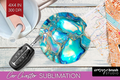 Pearl Car Coaster - Pearl Texture Coaster PNG Sublimation Product Image 1