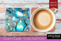 Pearl Square Coaster - Pearl Texture Coaster PNG Sublimation Product Image 1
