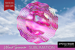 Pearl Wind Spinner Sublimation PNG - Pearl Texture Round Product Image 1