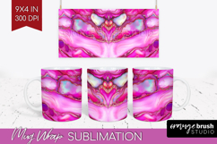 Pearl Mug Wrap - Pearl Texture Mug PNG Sublimation Product Image 1