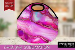 Pearl Lunch Bag - Pearl Texture Lunch Bug PNG Sublimation Product Image 1