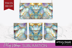 Pearl Mug Wrap - Pearl Texture Mug PNG Sublimation Product Image 1