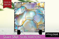 Pearl Slate PNG - Pearl Texture Square Slate Sublimation Product Image 1