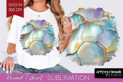 Pearl Round Tshirt Background - Pearl Texture PNG Product Image 1