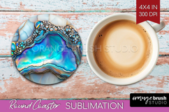 Pearl Round Coaster - Pearl Texture Coaster PNG Sublimation Product Image 1