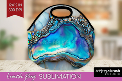 Pearl Lunch Bag - Pearl Texture Lunch Bug PNG Sublimation Product Image 1