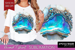Pearl Round Tshirt Background - Pearl Texture PNG Product Image 1