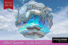 Pearl Wind Spinner Sublimation PNG - Pearl Texture Round Product Image 1