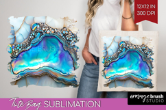 Pearl Tote Bag - Pearl Texture Tote Bag PNG Sublimation Product Image 1