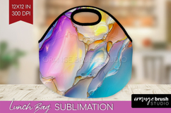 Pearl Lunch Bag - Pearl Texture Lunch Bug PNG Sublimation Product Image 1