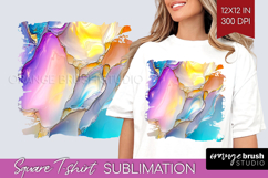 Pearl Square Tshirt Background - Pearl Texture PNG Product Image 1