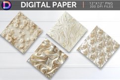 Pearlescent Ivory Digital Paper Product Image 1
