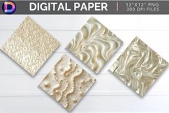 Pearlescent Ivory Digital Paper Product Image 1