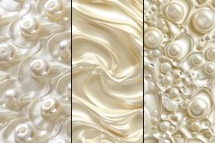 Pearlescent Ivory Digital paper Bundle Product Image 5