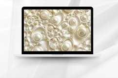 Pearlescent Ivory Digital paper Bundle Product Image 2