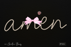 Coquette Pearl Amen PNG Design | Christian Png Product Image 3