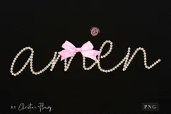 Coquette Pearl Amen PNG Design | Christian Png Product Image 3