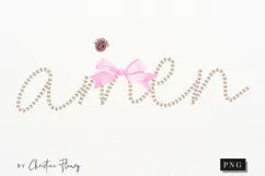 Coquette Pearl Amen PNG Design | Christian Png Product Image 4