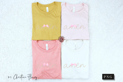 Coquette Pearl Amen PNG Design | Christian Png Product Image 7