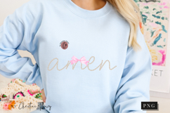 Coquette Pearl Amen PNG Design | Christian Png Product Image 8