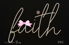 Coquette Pearl Faith PNG Design | Christian Png Product Image 3