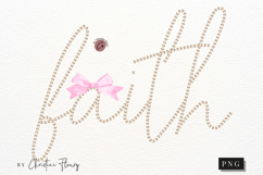 Coquette Pearl Faith PNG Design | Christian Png Product Image 4