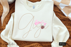 Coquette Pearl Gigi PNG Design | Mothers Day PNG Product Image 2