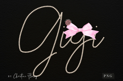 Coquette Pearl Gigi PNG Design | Mothers Day PNG Product Image 3