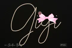 Coquette Pearl Gigi PNG Design | Mothers Day PNG Product Image 3