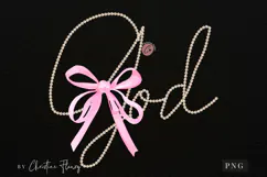 Coquette Pearl God PNG Design | Christian Png Product Image 3