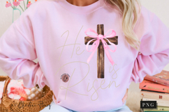 Coquette Pearl He Is Risen PNG Design | Christian Png Product Image 10