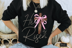 Coquette Pearl He Is Risen PNG Design | Christian Png Product Image 6