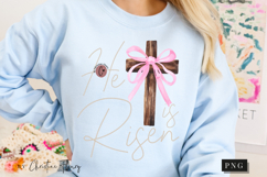 Coquette Pearl He Is Risen PNG Design | Christian Png Product Image 8