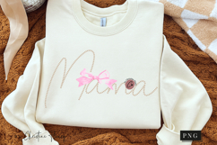 Coquette Pearl Mama PNG Design | Mothers Day PNG Product Image 2