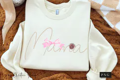 Coquette Pearl Mama PNG Design | Mothers Day PNG Product Image 2