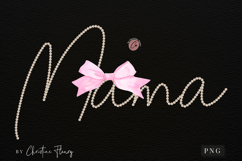 Coquette Pearl Mama PNG Design | Mothers Day PNG Product Image 3
